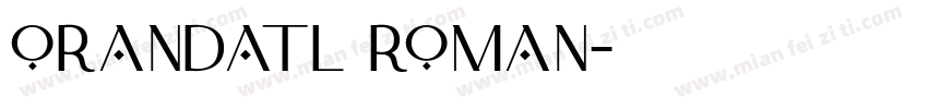OrandaTL Roman字体转换